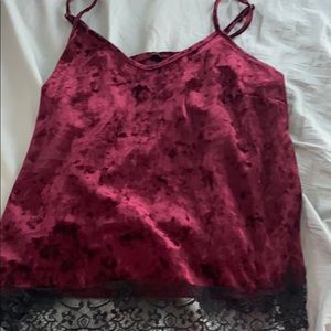 Velvet camisole